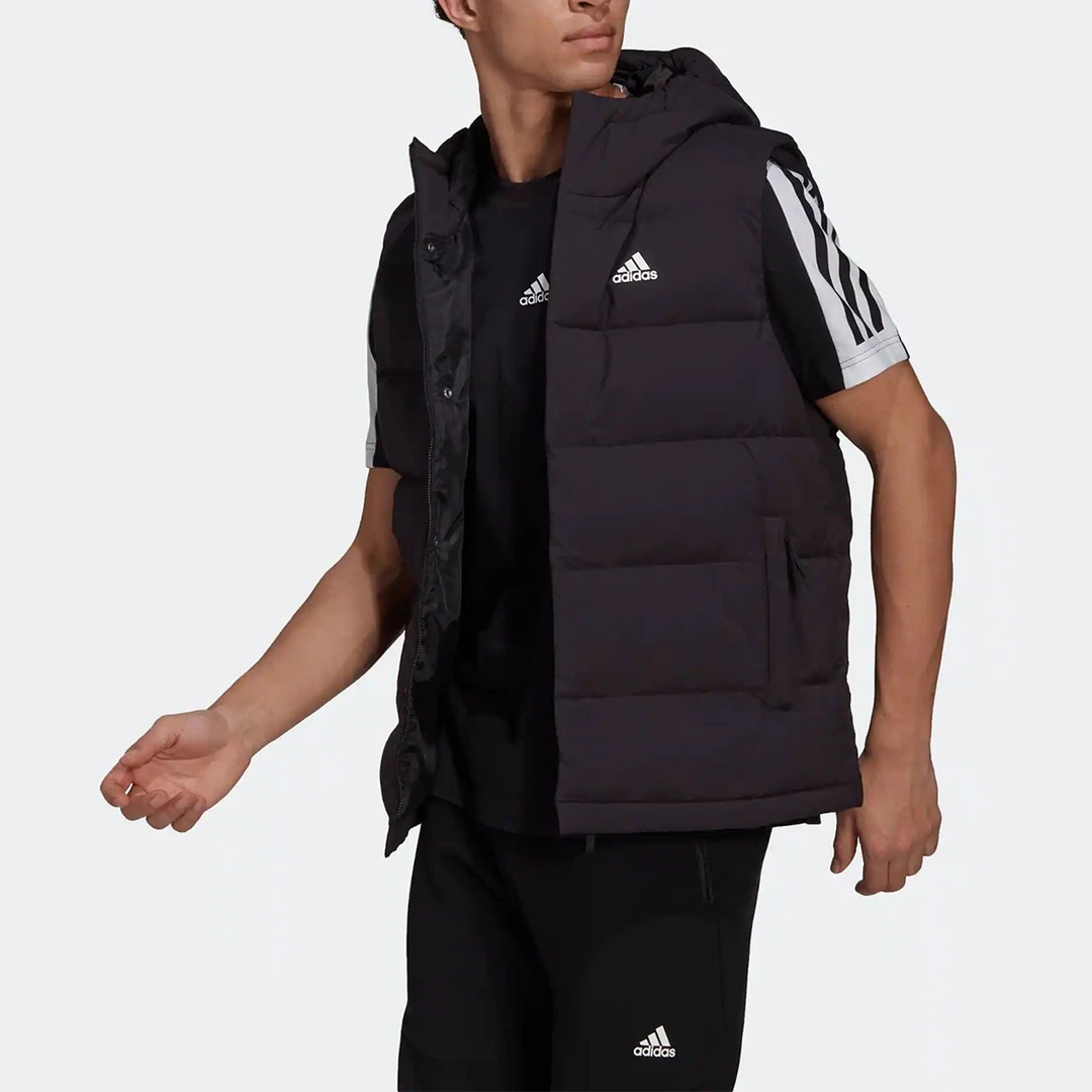 Adidas/阿迪达斯正品新款男子连帽羽绒马甲 HG6277