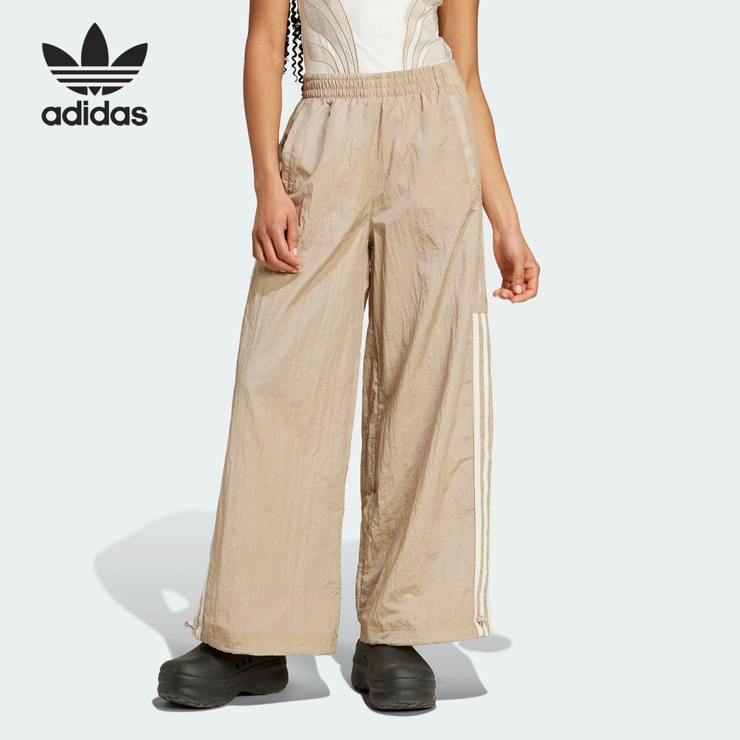 Adidas/阿迪达斯正品三叶草女士宽松休闲阔腿运动裤IY9240