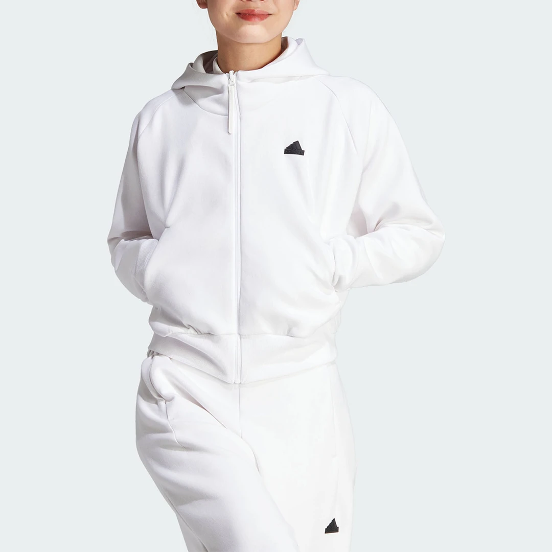 Adidas/阿迪达斯正品秋季新款女子宽松全开襟夹克外套IN5133