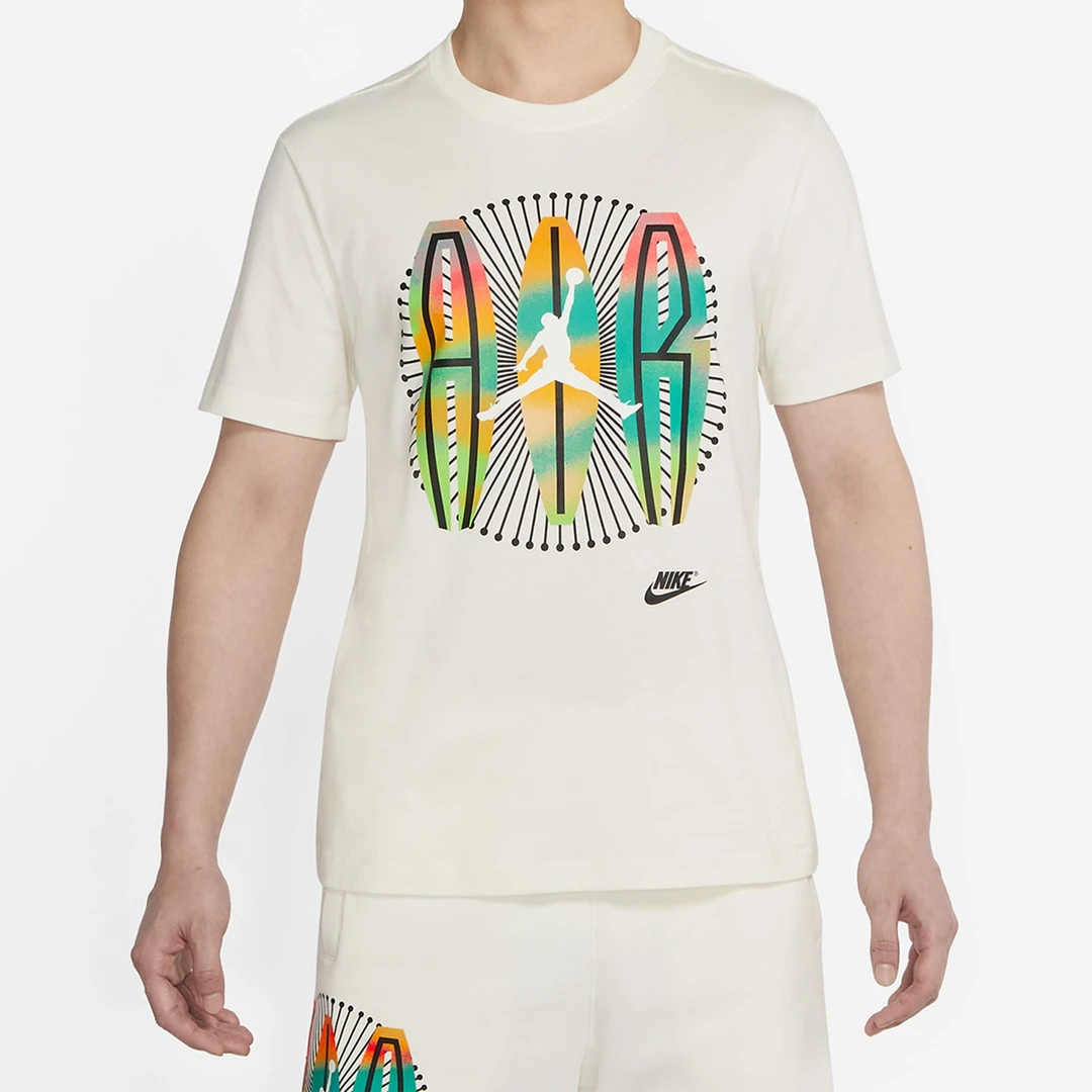 Nike/耐克正品Air Jordan男款运动宽松印花短袖T恤DR1412-133