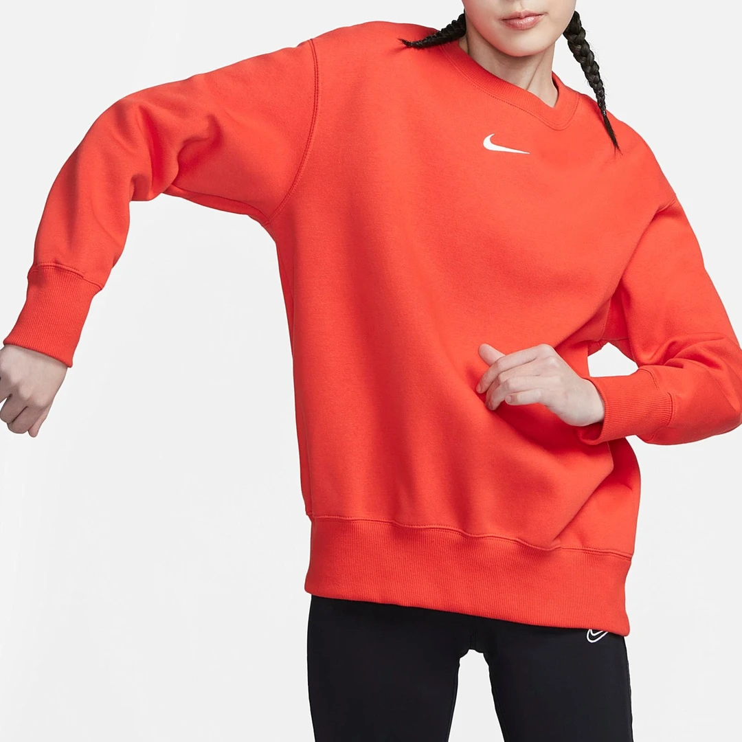 Nike/耐克正品2023新款女子加绒保暖休闲套头卫衣DQ5734-633