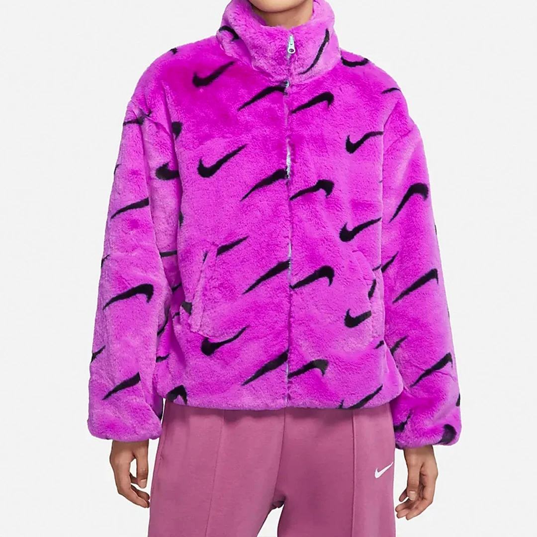 Nike/耐克官方正品2022冬季女子休闲貂绒外套DQ6843-551
