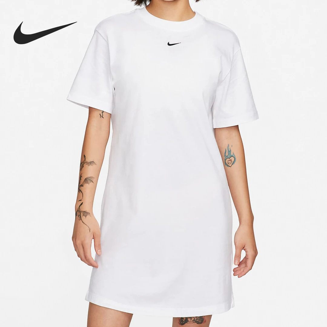 Nike/耐克正品新款女子运动透气休闲骑行连衣裙DV7883-100
