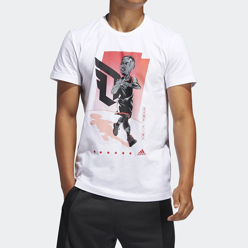 Adidas/阿迪达斯正品 2021夏季男子新款利拉德篮球运动T恤 FM4774