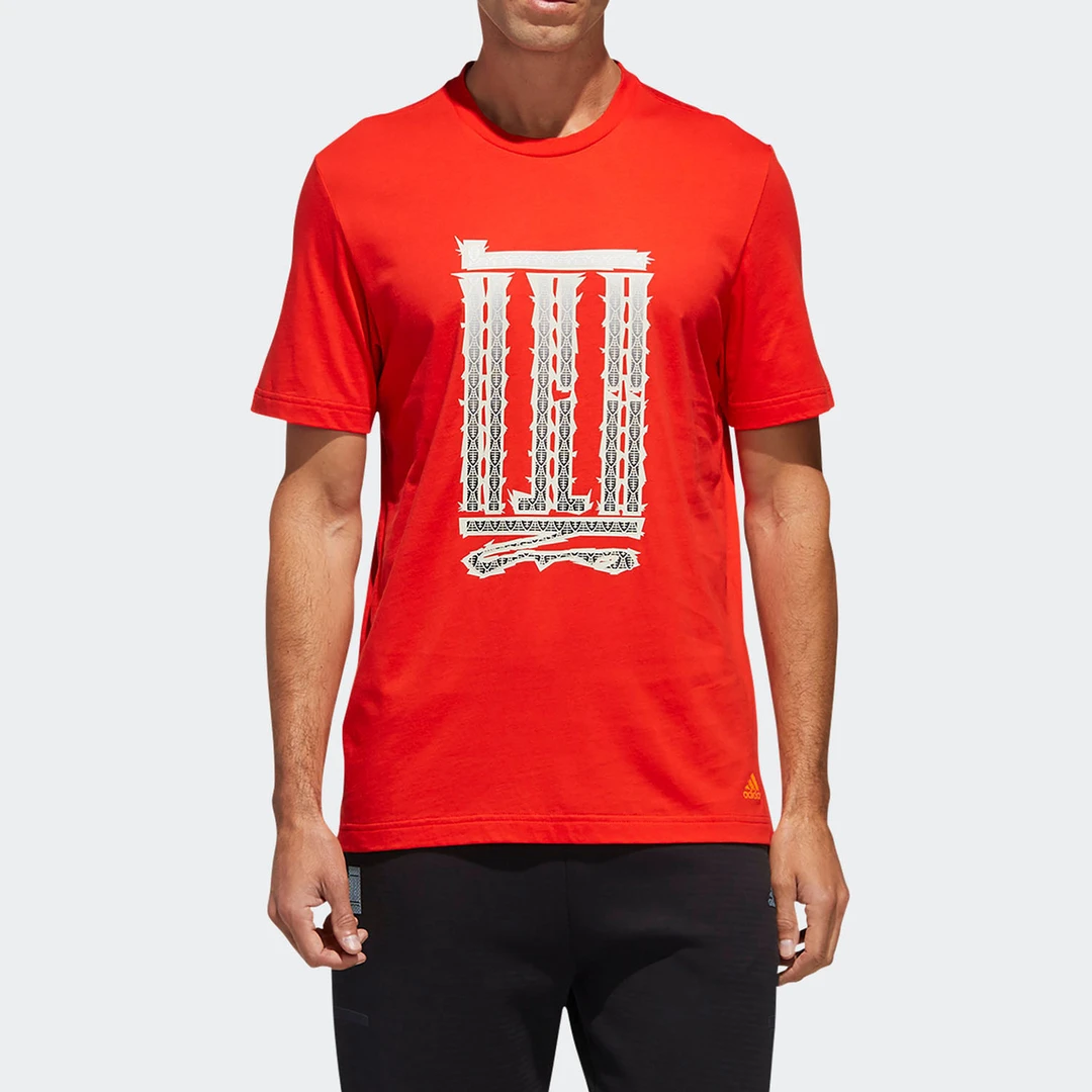 Adidas/阿迪达斯正品2020夏季男子新款运动服休闲短袖T恤GL8193