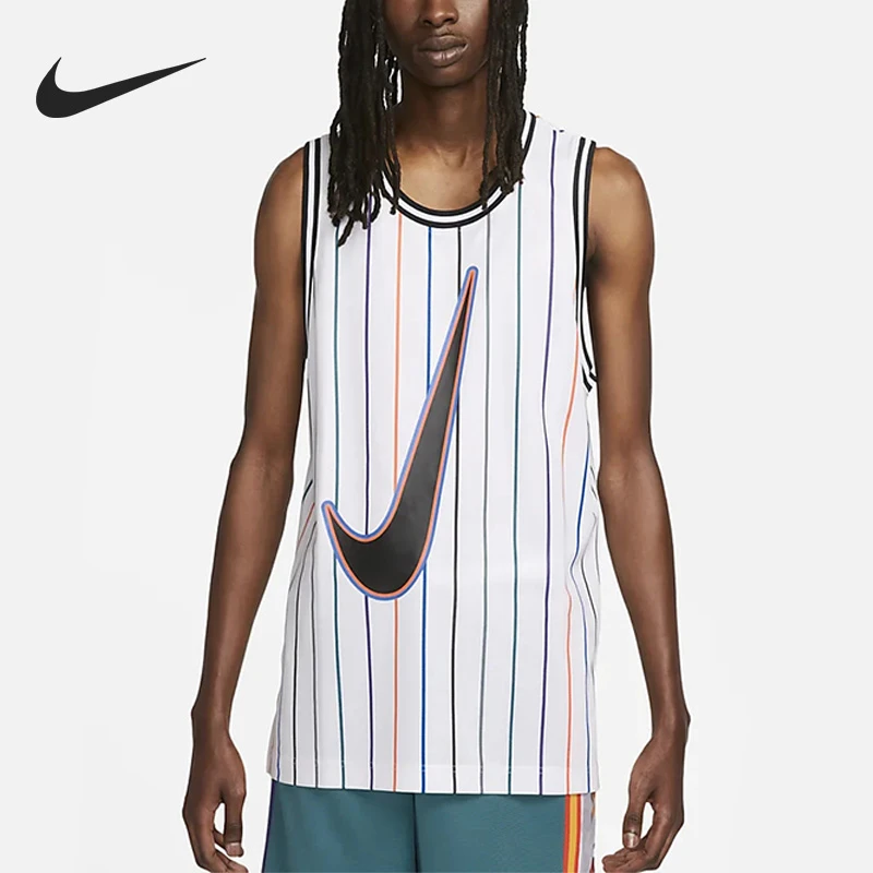 Nike/耐克正品新款男子篮球训练透气运动无袖T恤DX0436-100