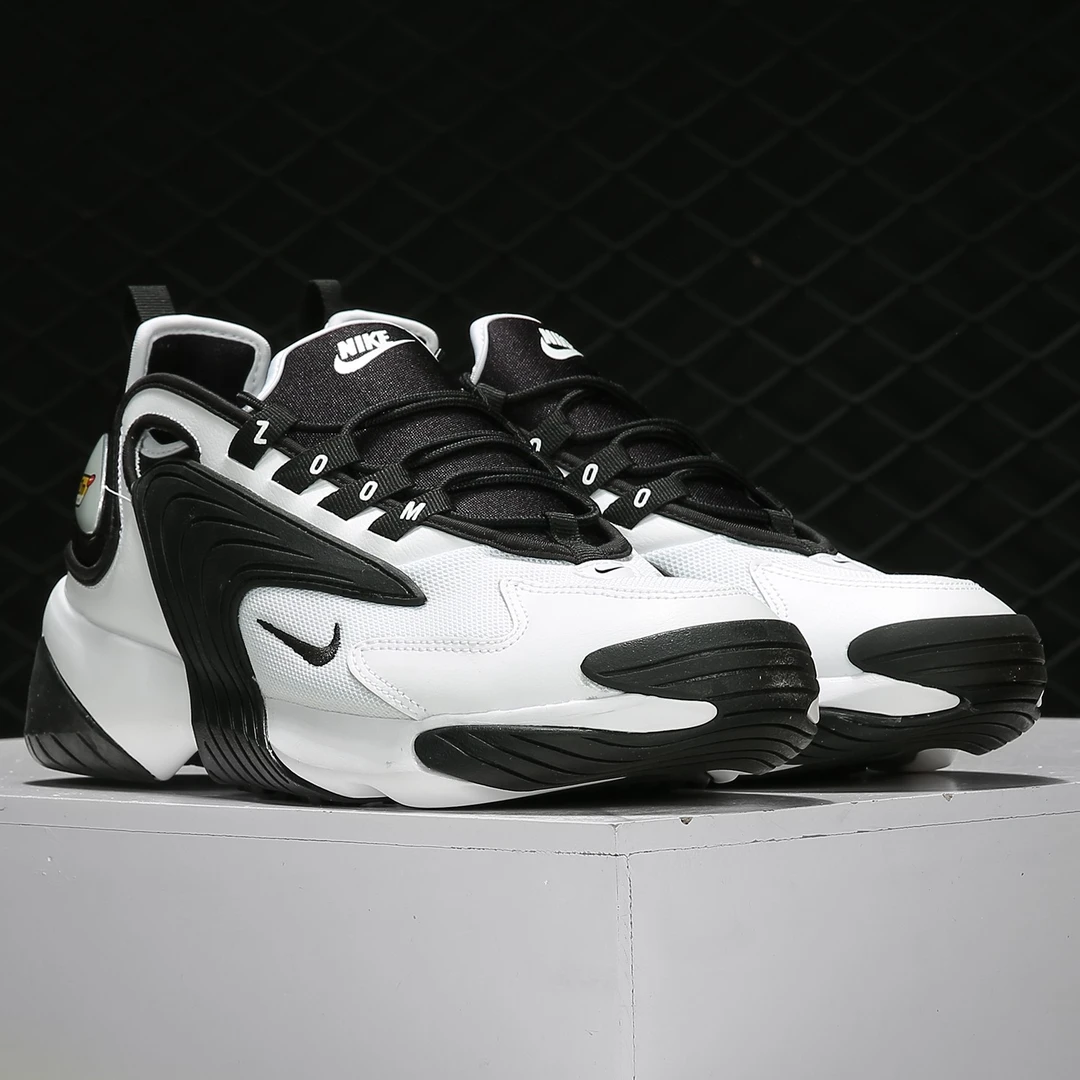 Nike/耐克正品ZOOM 2K 男女低帮耐磨黑白熊猫休闲鞋AO0269-101
