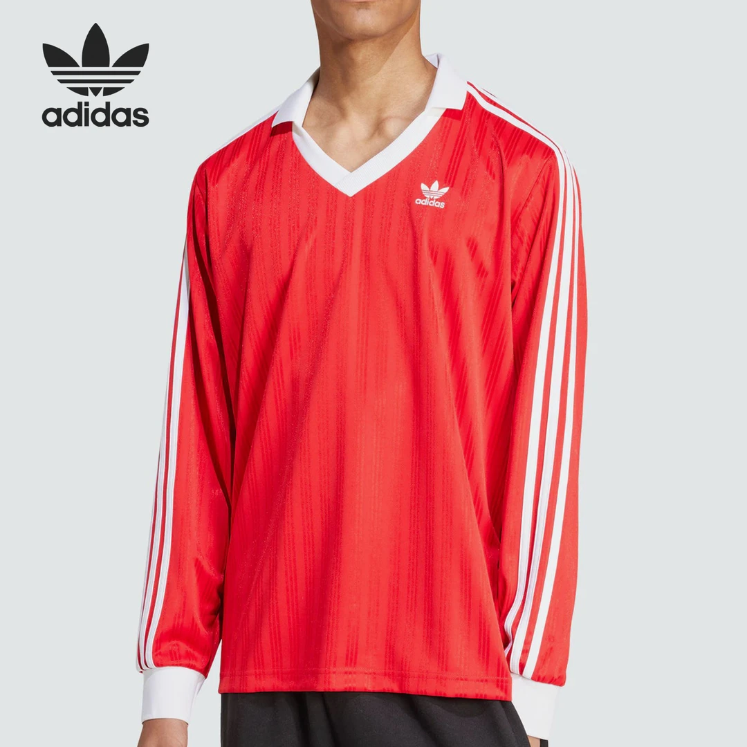 Adidas/阿迪达斯正品三叶草男士复古休闲运动长袖球衣IX5226