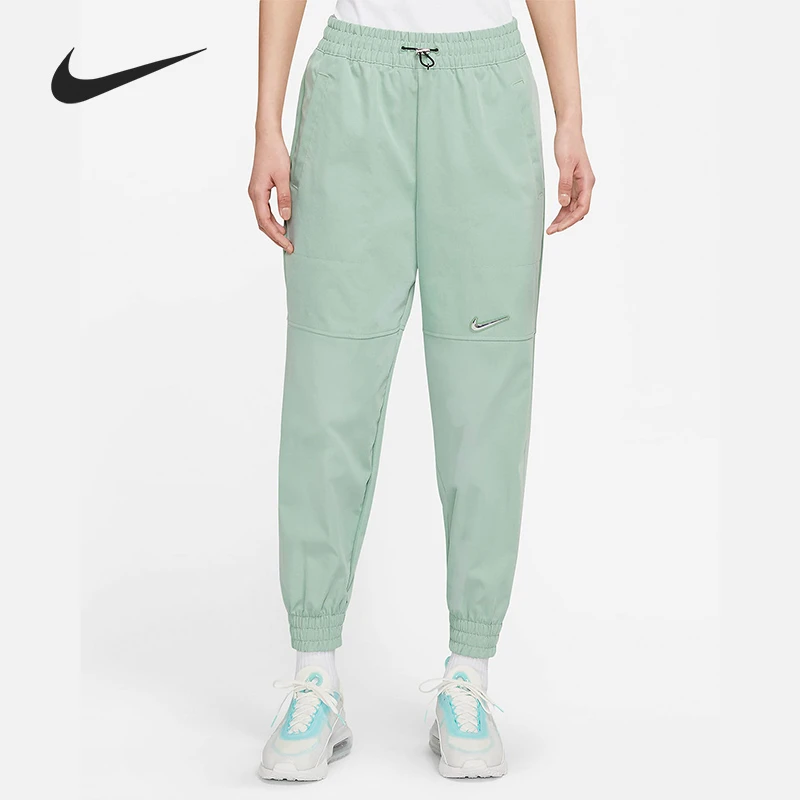 Nike/耐克正品女子时尚收口休闲梭织跑步运动长裤 CZ8910-006