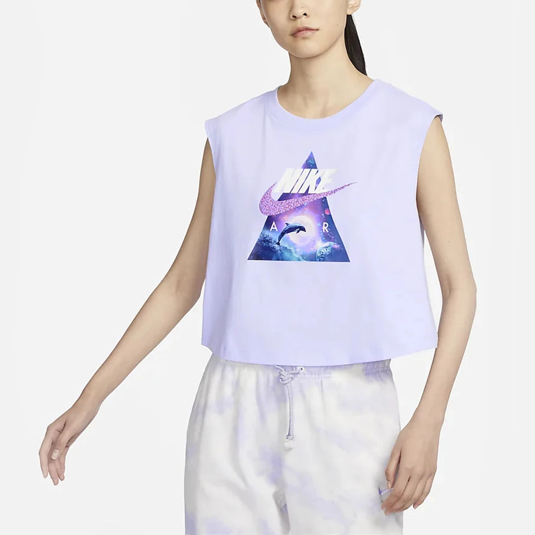 Nike/耐克正品2023新款女子休闲舒适透气无袖T恤FD1215-536
