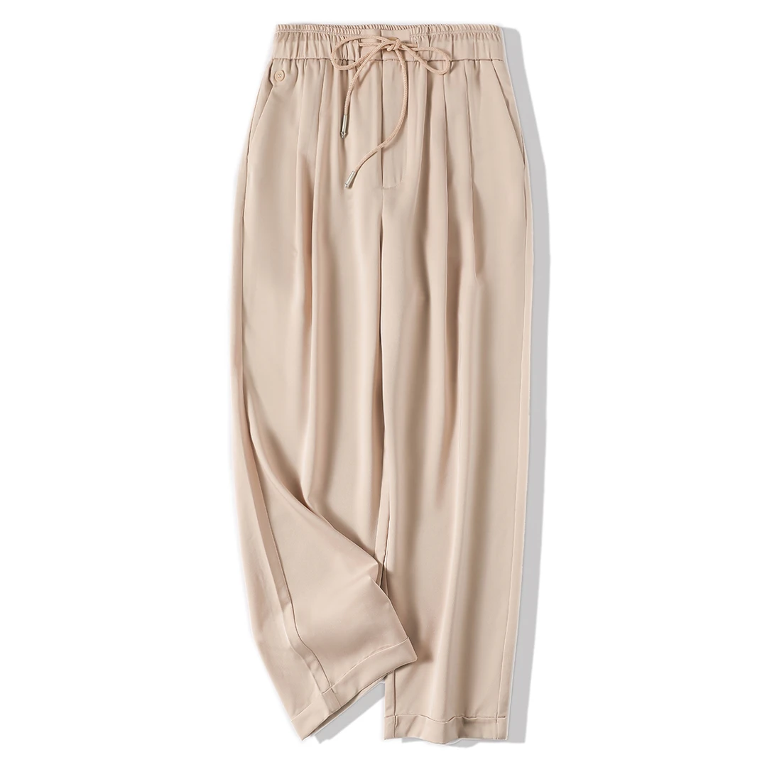 56115 品质柜货！日常穿搭， 凉感九分裤休闲显瘦薄款哈伦萝卜裤