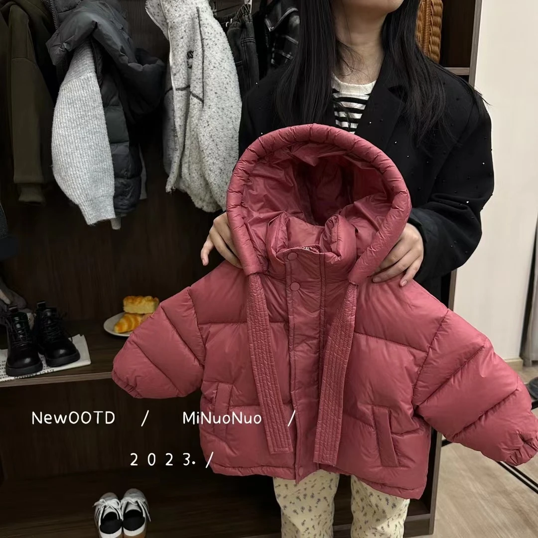 【布布现货】儿童羽绒服时尚连帽加厚保暖韩版90白鸭绒D23170