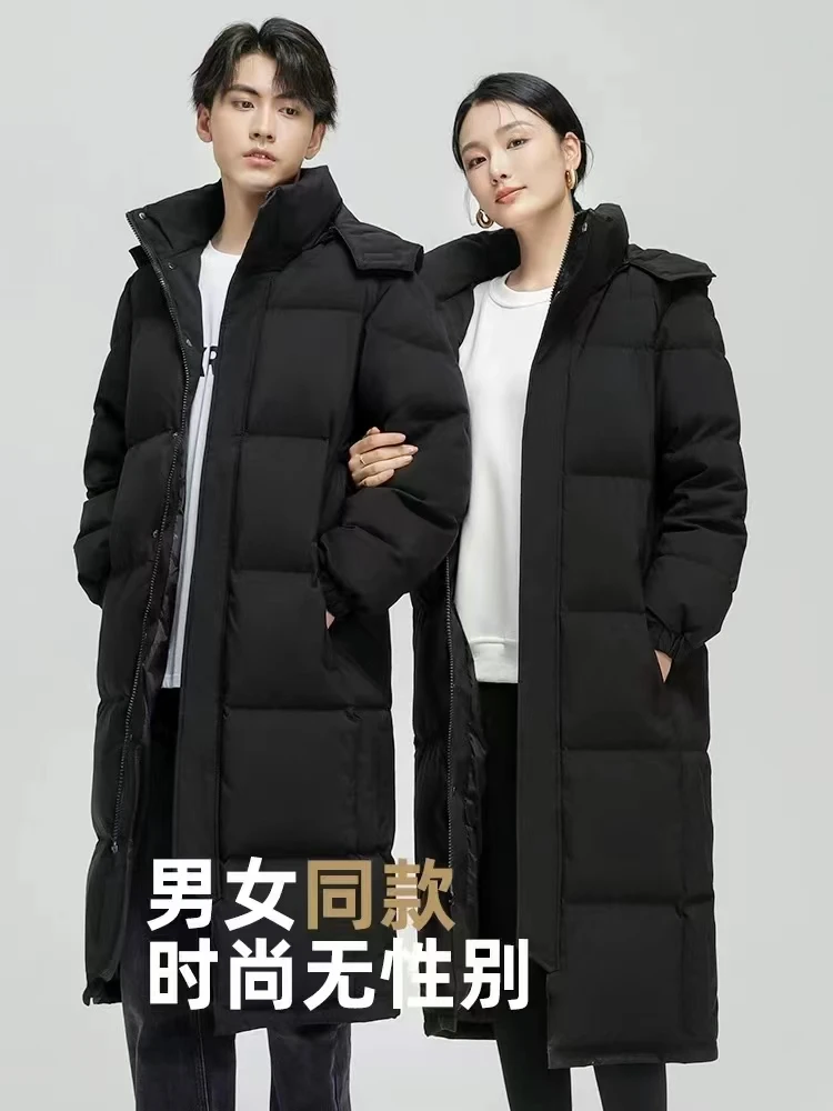 中戏棉衣长款过膝冬季新款韩版宽松加厚黑色艺考棉服学生冬季外套