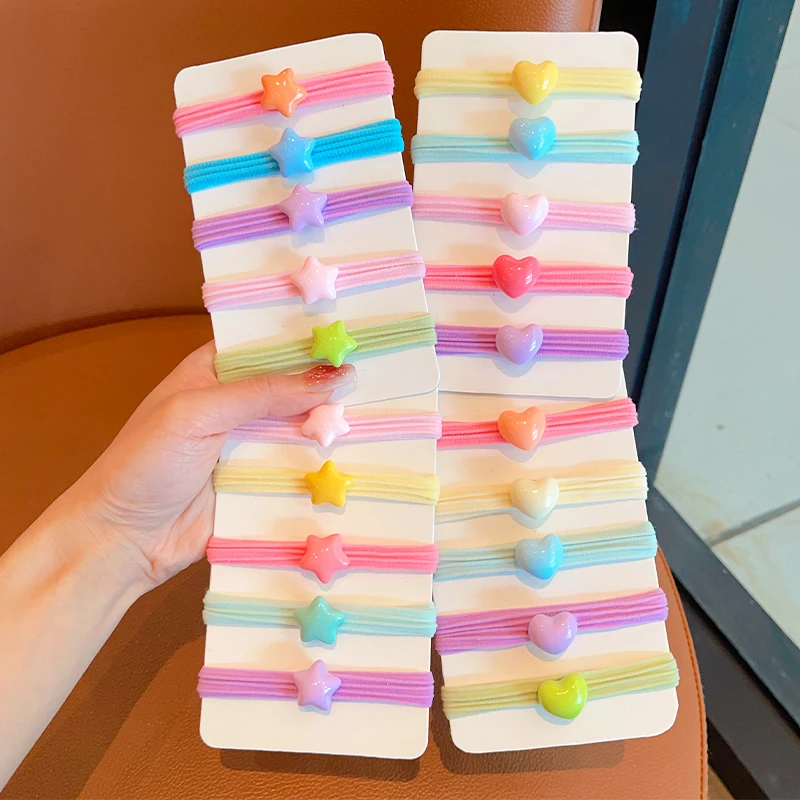 儿童糖果色毛巾圈女童扎马尾丸子头发绳发圈小女孩不伤发头绳头饰