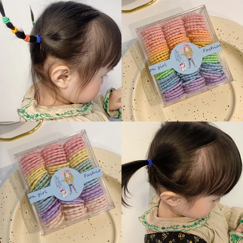 儿童发绳婴儿皮筋小号不伤发宝宝扎头发橡皮筋高弹力女孩发圈发饰