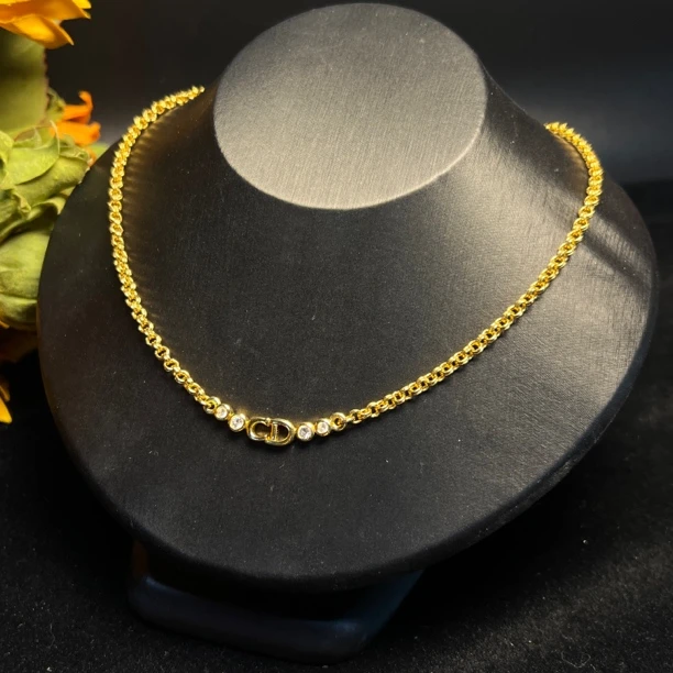 95新 Dior/迪奥 拉斐尔思思/迪奥cd4钻项链/d00905