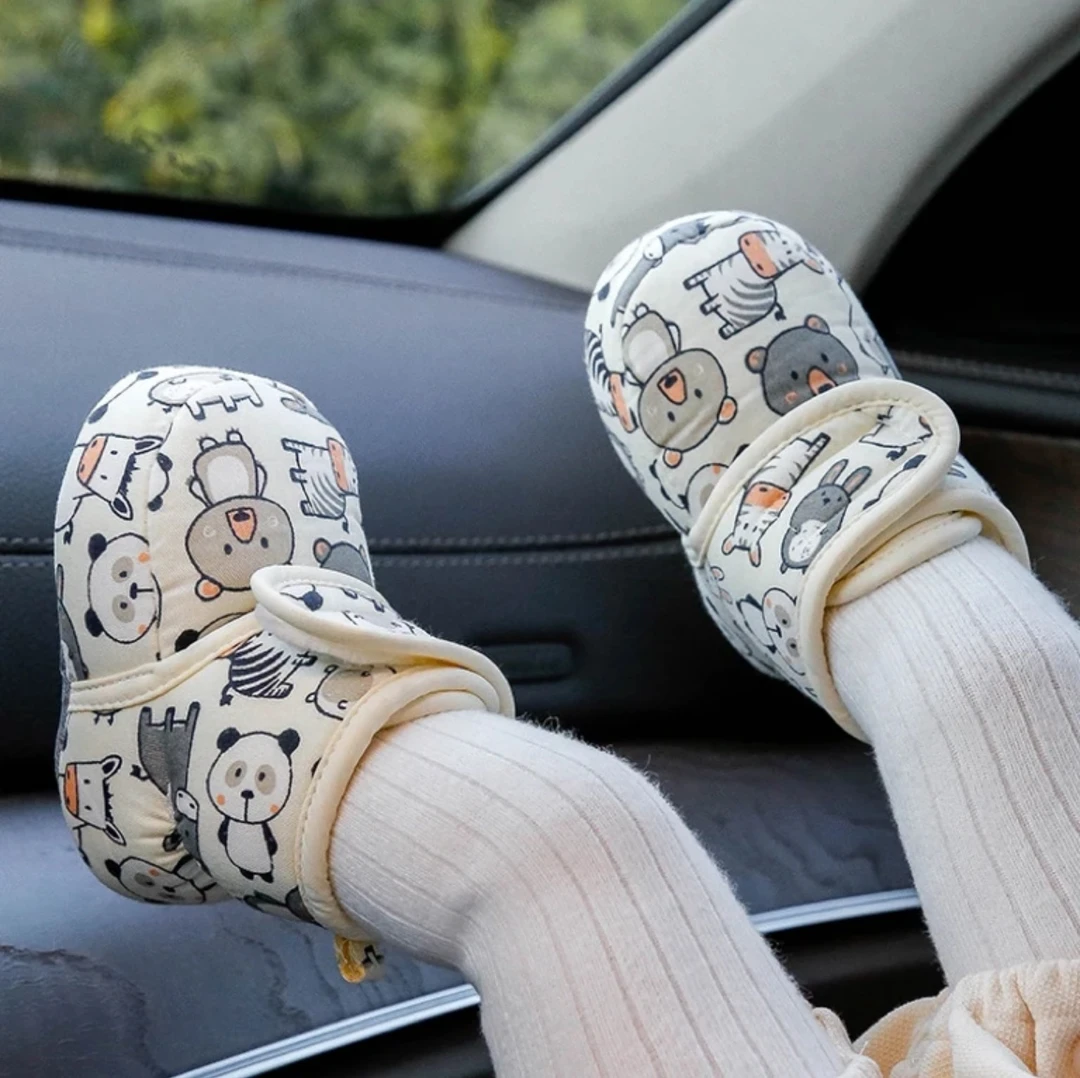 秋冬季14保暖婴幼儿鞋子6-9-12个月0-1岁软底学步鞋袜3不掉宝宝鞋