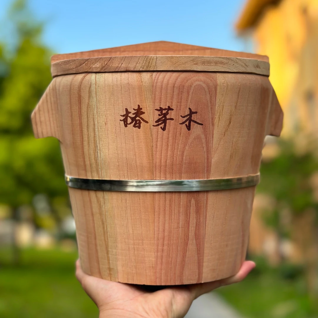 香椿木椿芽木蒸桶蒸饭木桶饭家用蒸饭桶饭甑子蒸笼商用酒米桶饭蒸