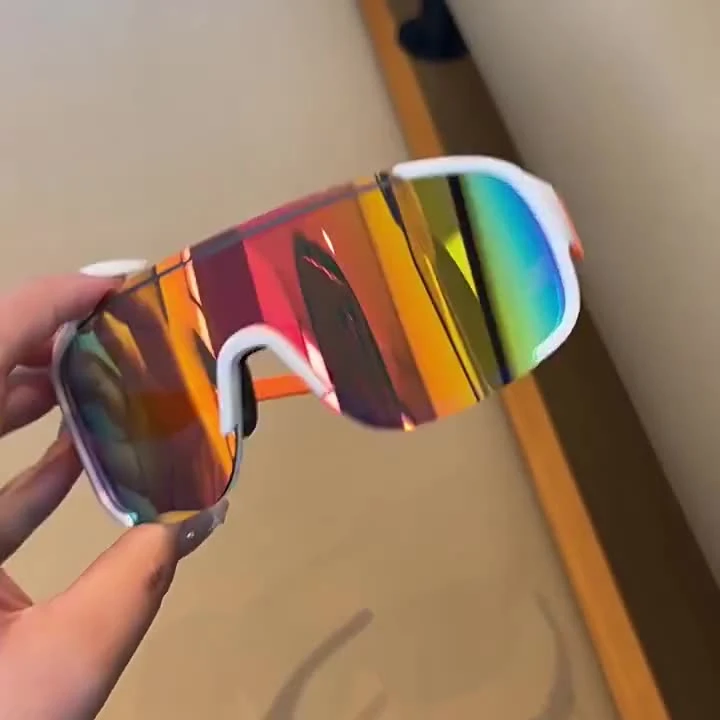 户外骑行防风护目墨镜显瘦太阳眼镜滑雪镜护目镜黑大框登山眼镜