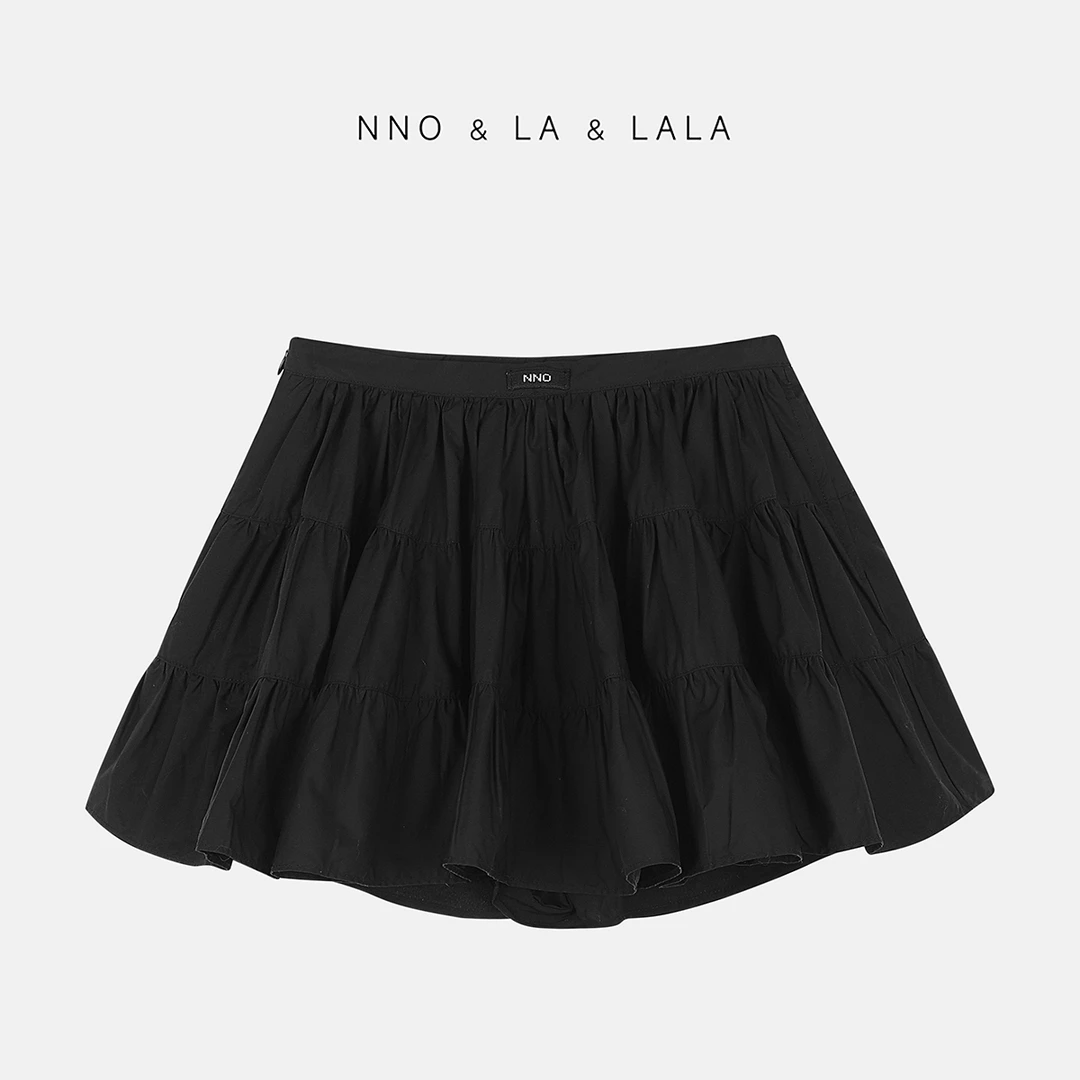 LA 立裁 碎褶 蓬蓬蛋糕半身裙 26276