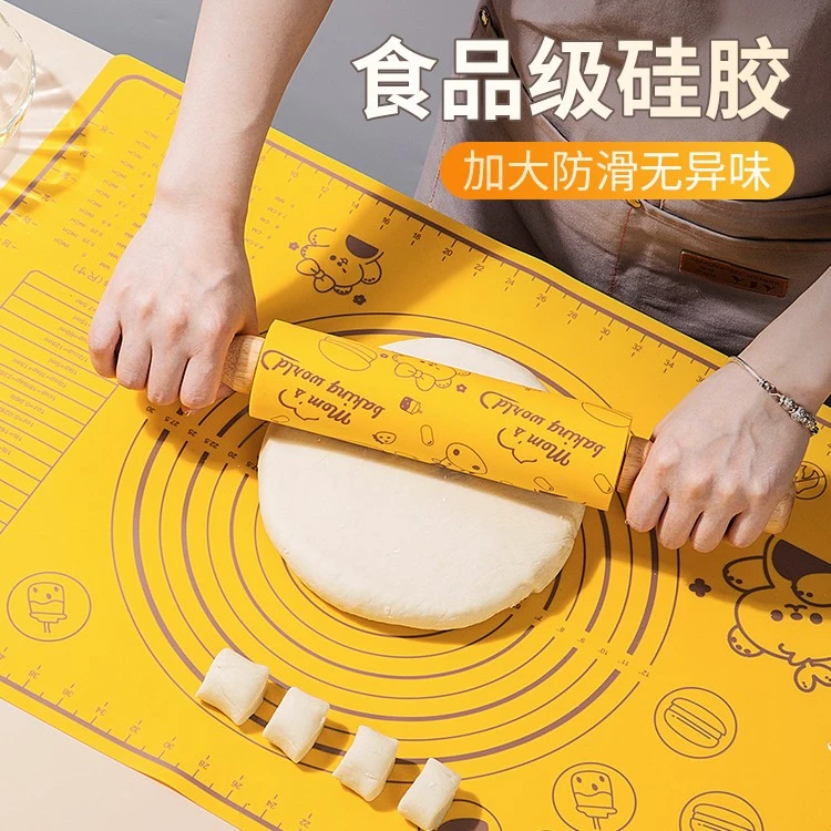 品恒硅胶揉面垫婴儿擀面杖大号防滑防霉不沾加厚和面垫家用烘焙