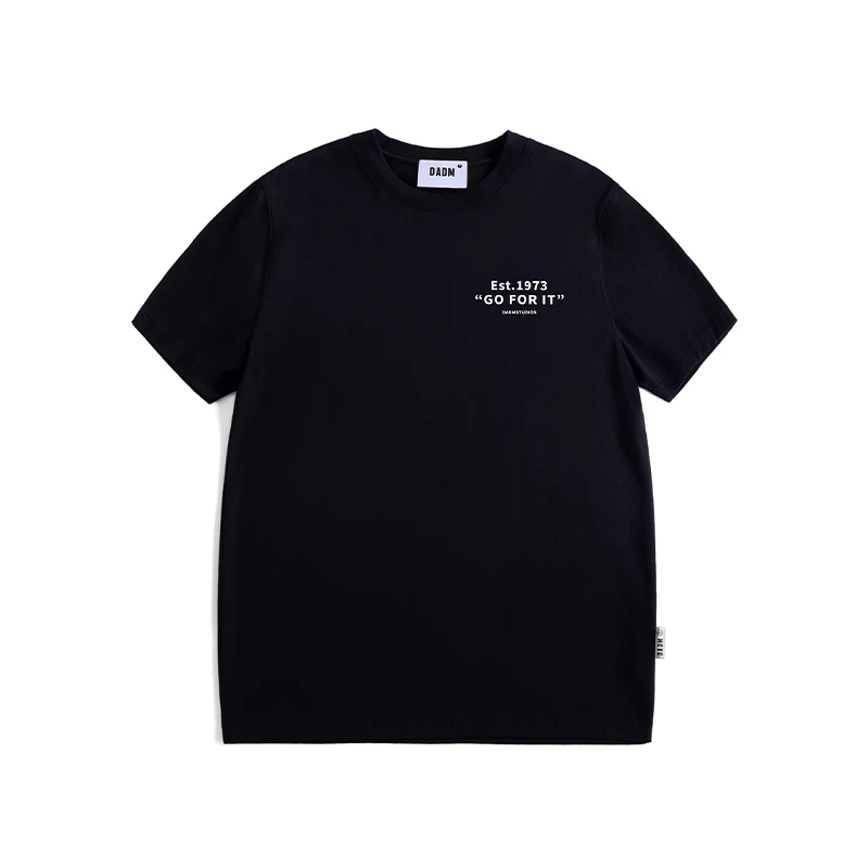 男女同款海报油画质感烫画纯棉休闲宽松印花圆领经典M361725Z52