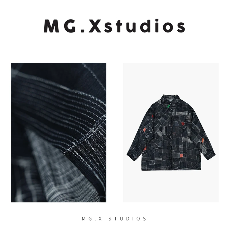 【摇滚甜心】MGX小众设计师款100苎麻重构立体主义衬衫M43A2149C081