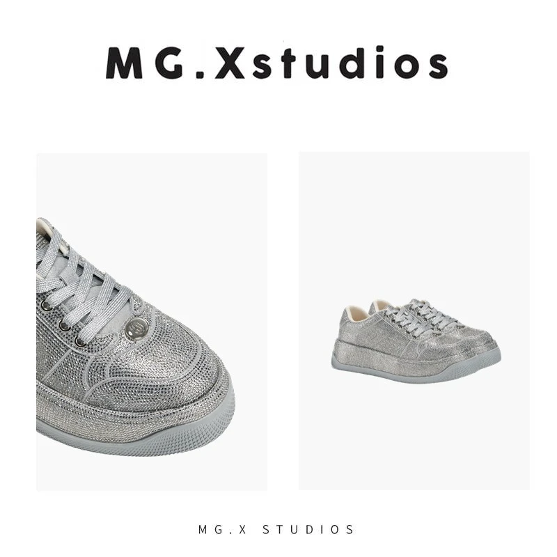 【布灵 】MGX小众质感细闪钻石鞋5cm增高女鞋M361875R46