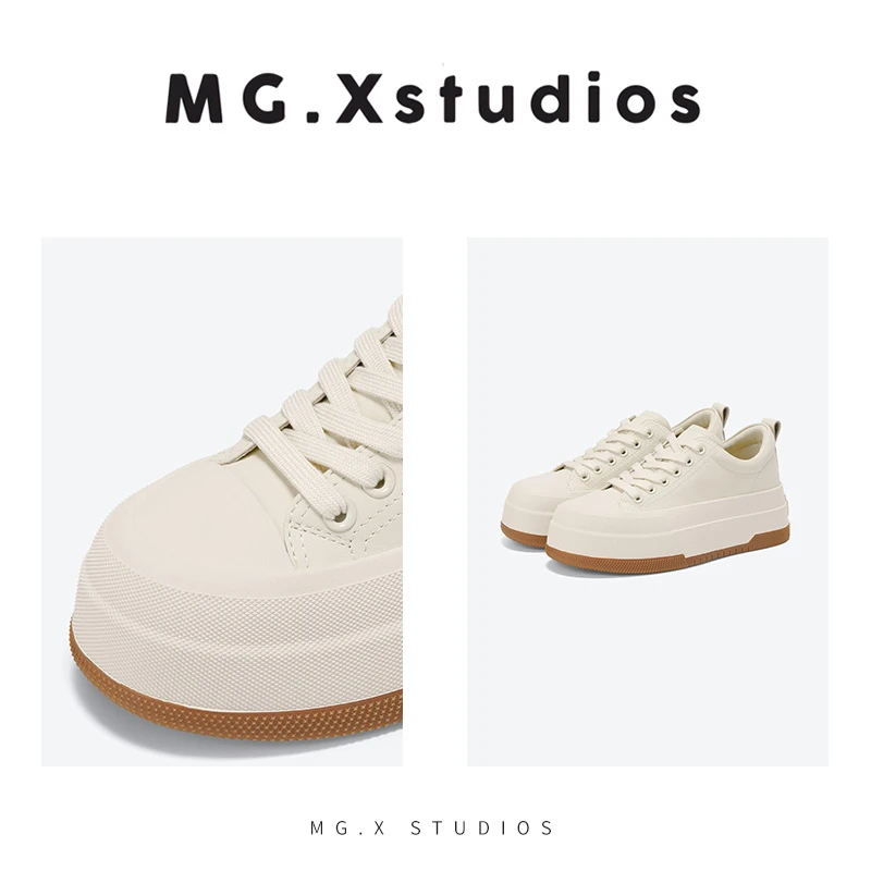 MGX初秋新款百搭气质休闲鞋时尚元气板鞋软萌跟高6cmM43B2383P046