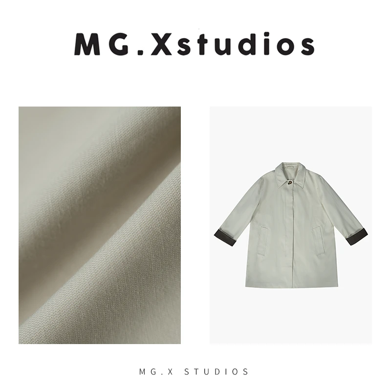 【理想三旬】经典老钱风短款风衣简约中长款定制暗门襟M3611030F13