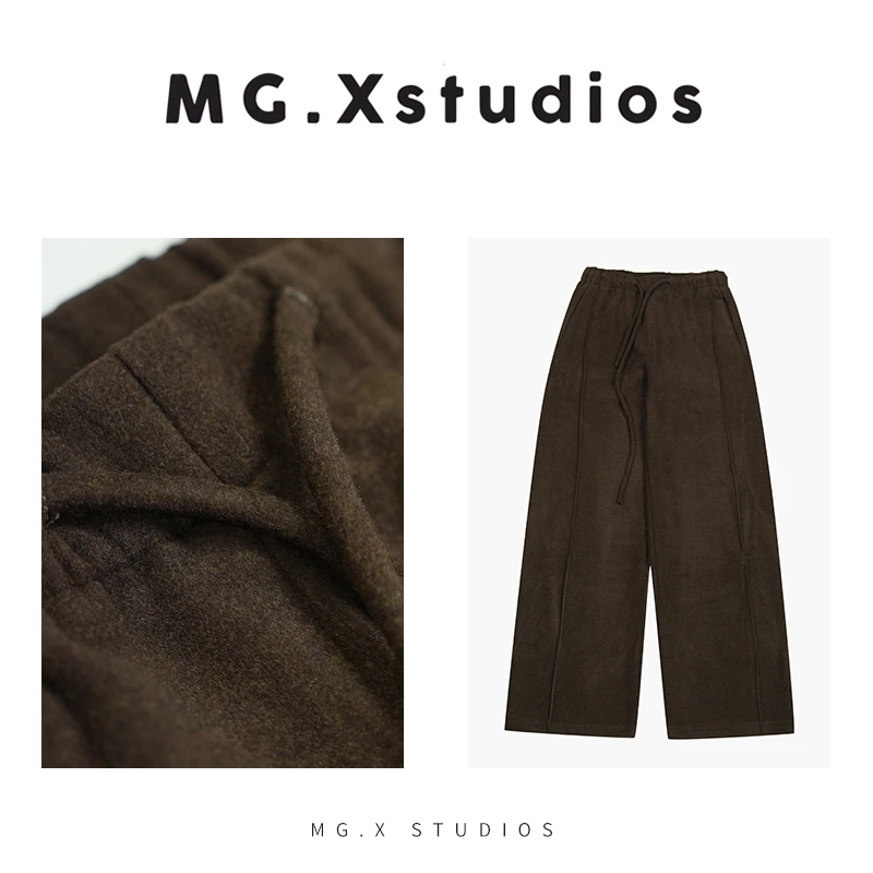 【溏心琥珀】MGX秋冬新款百搭休闲直筒裤通勤慵懒风M43F2628K2103