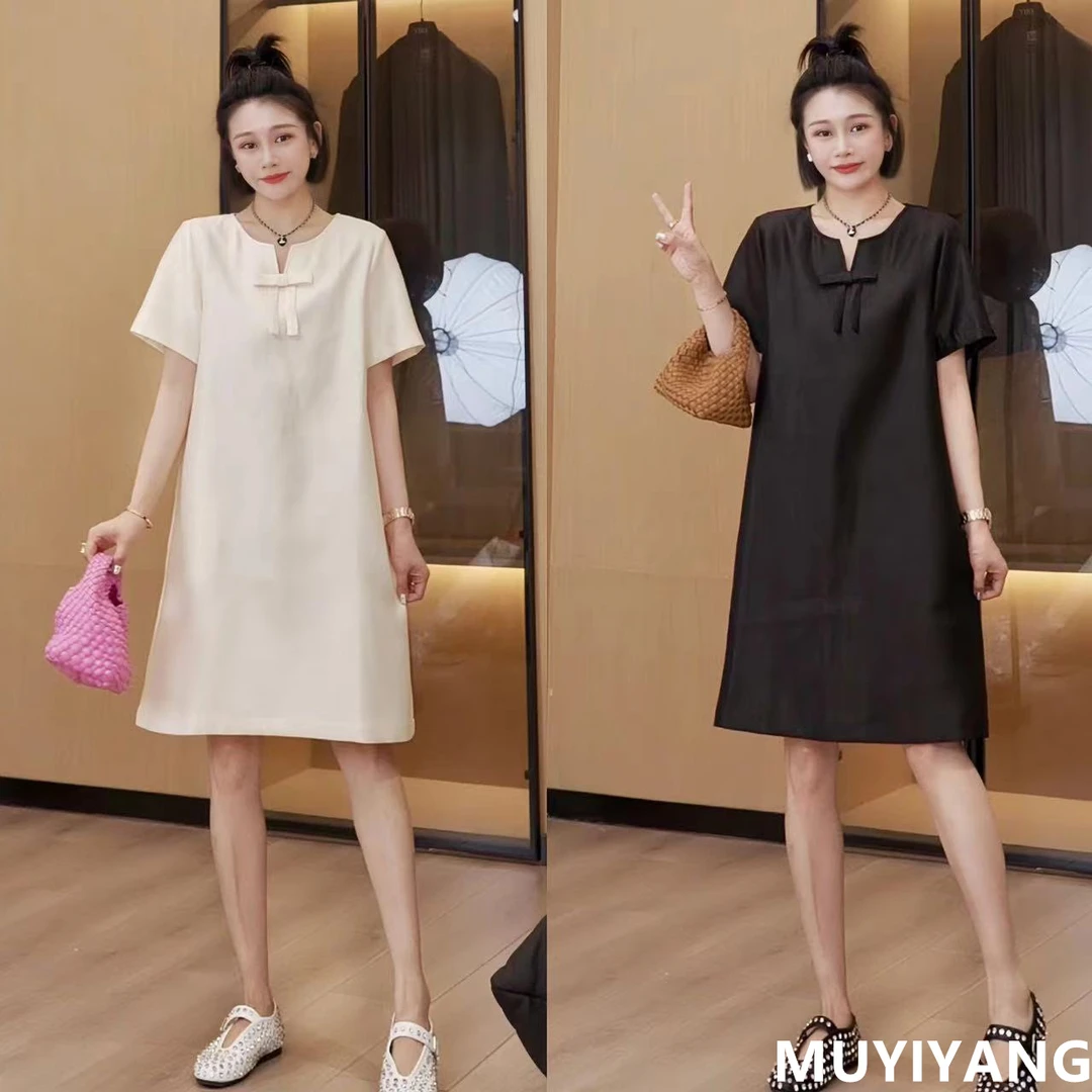 【珍珠奶昔】小众度假风显瘦连衣裙高定版 衣长91 24-430#