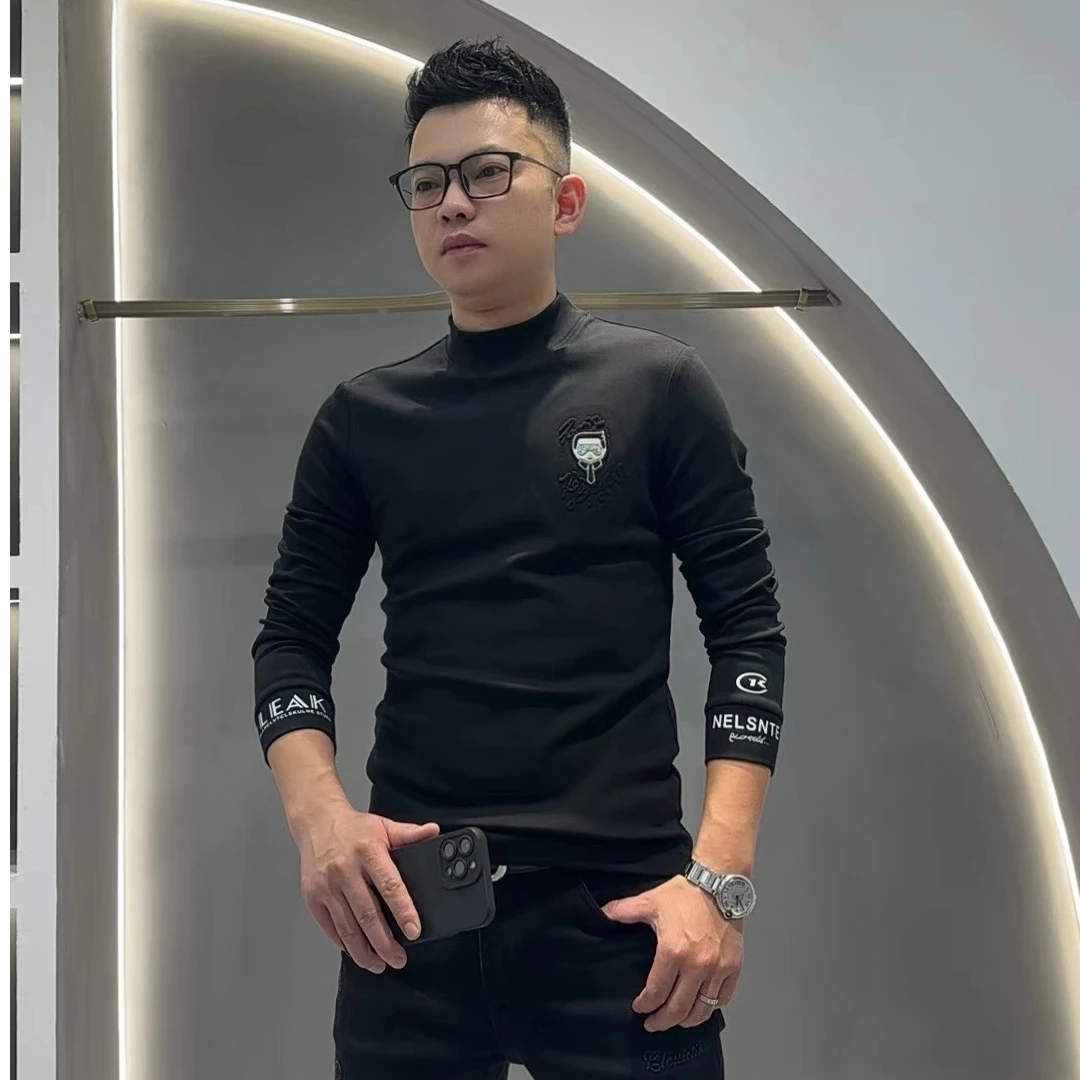 【飒叔重磅推荐】2024秋冬新款时尚潮流简约时尚打底衫11007