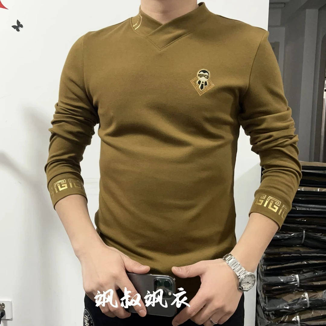 【飒叔重磅推荐】2024秋冬新款时尚潮流简约时尚打底衫87006