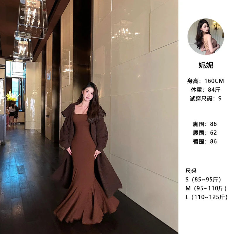 NINI【秋日暖阳】秋冬氛围感保暖大翻领气质中长款外套M09337H33