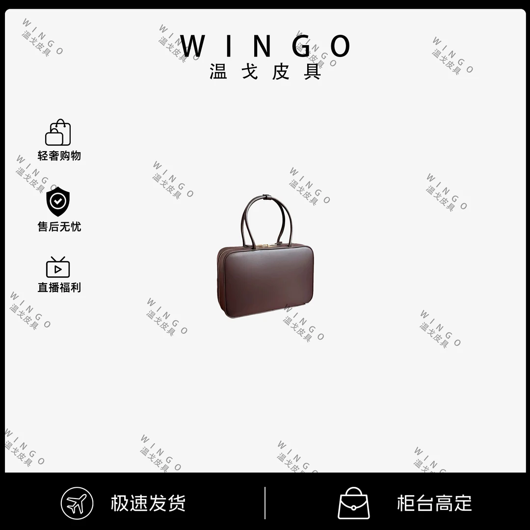 【保证牛皮】高定真皮保龄球大容量百搭通勤单肩手提腋下包3659