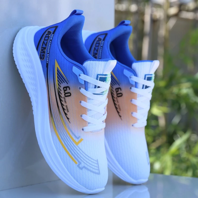 冰丝网面跑步鞋男夏季透气运动鞋学生网鞋男士休闲鞋防臭潮流鞋子