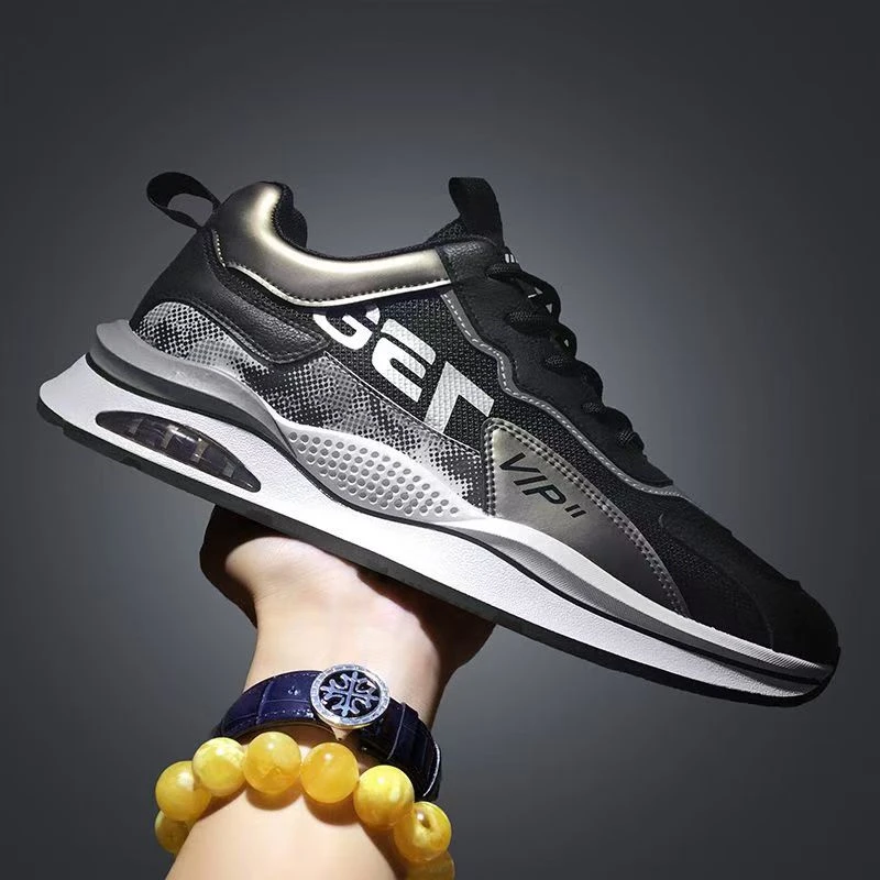 A730休闲男鞋经典百搭时尚秋季新款系带透气网面运动防滑