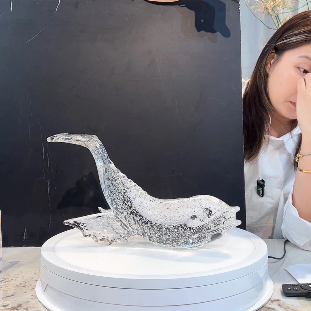 茶盏琉璃水晶摆件