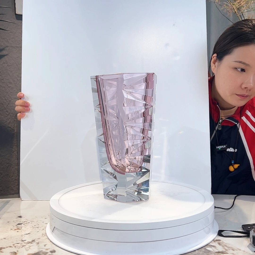 茶盏琉璃水晶花瓶