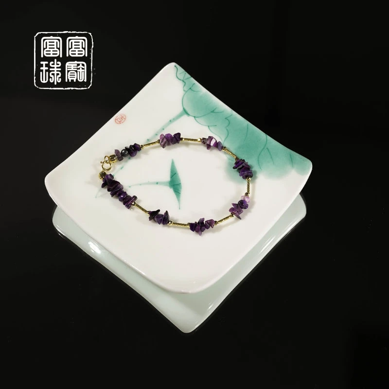 【碎星】富富珠宝 舒俱来18k金气质手链（天然珠宝多样性发）