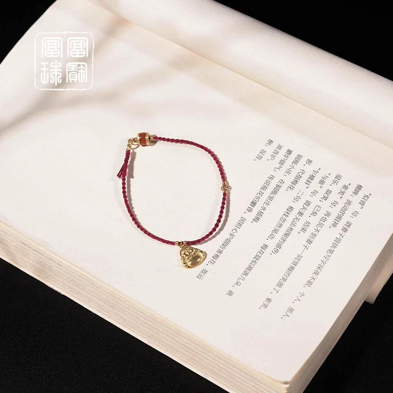 【佛心】富富珠宝 南红18k金百搭手绳（天然珠宝多样性发）