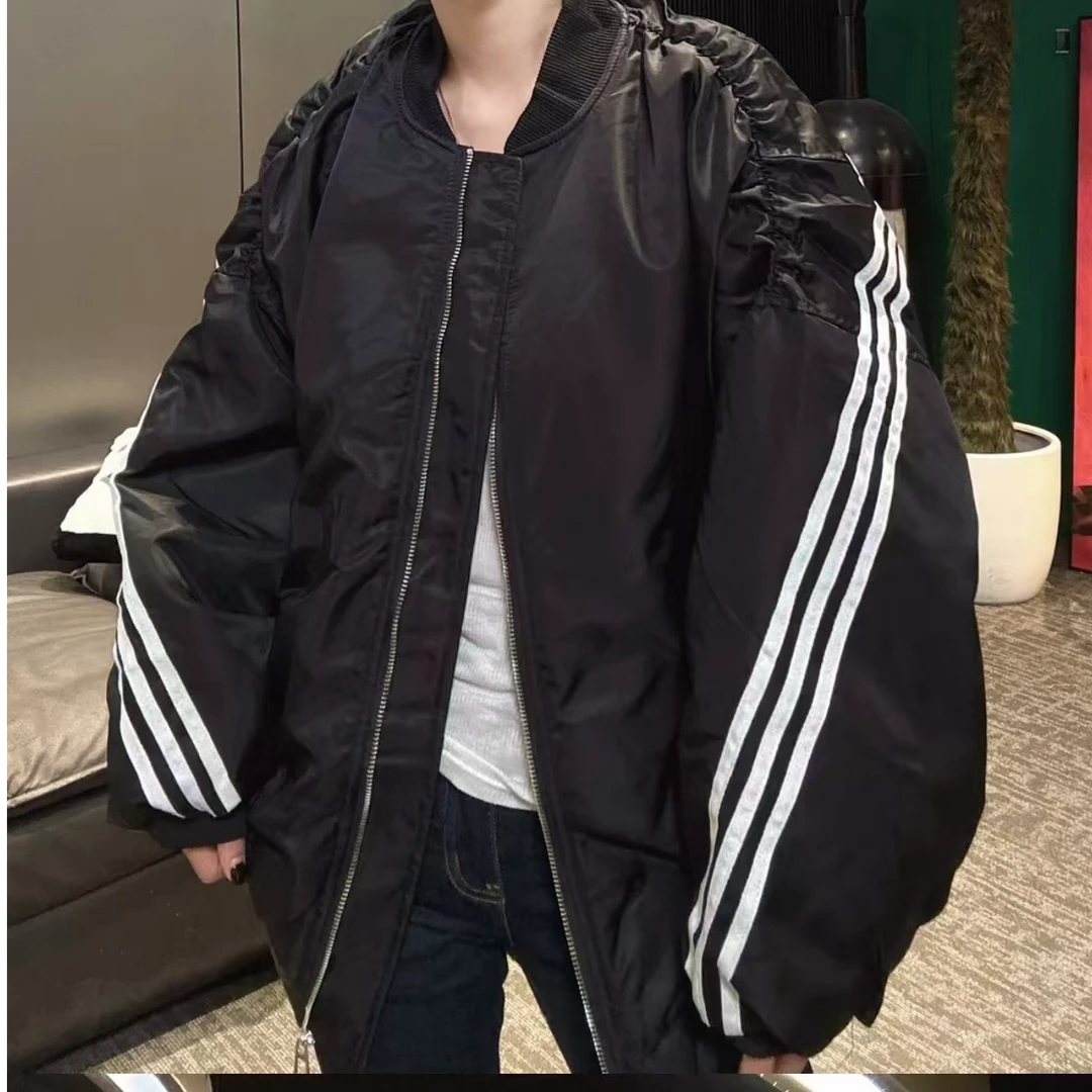 圆领棒球棉服159