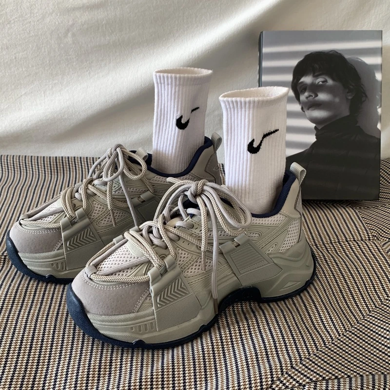 回力潮厚底老爹鞋女2023年春秋休闲韩版百搭网红复古运动鞋ins潮