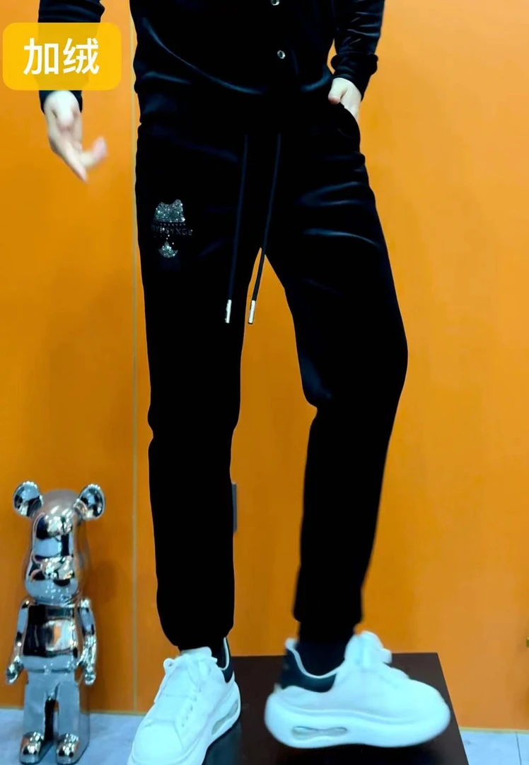 秋冬款时尚男士休闲裤加绒款