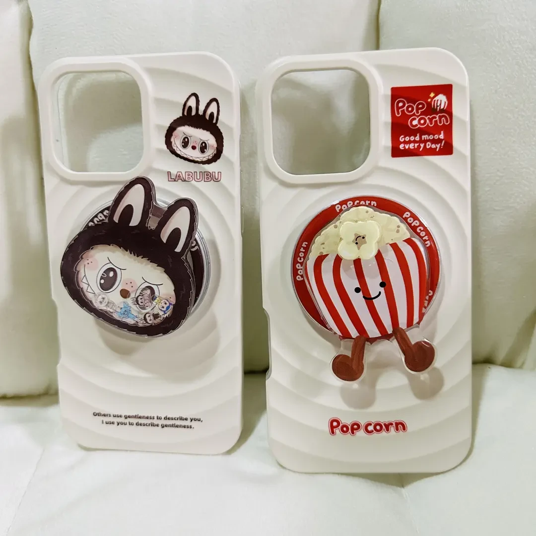 卡通波纹怪兽适用iPhone16ProMax手机壳苹果15pro手机壳防摔小众