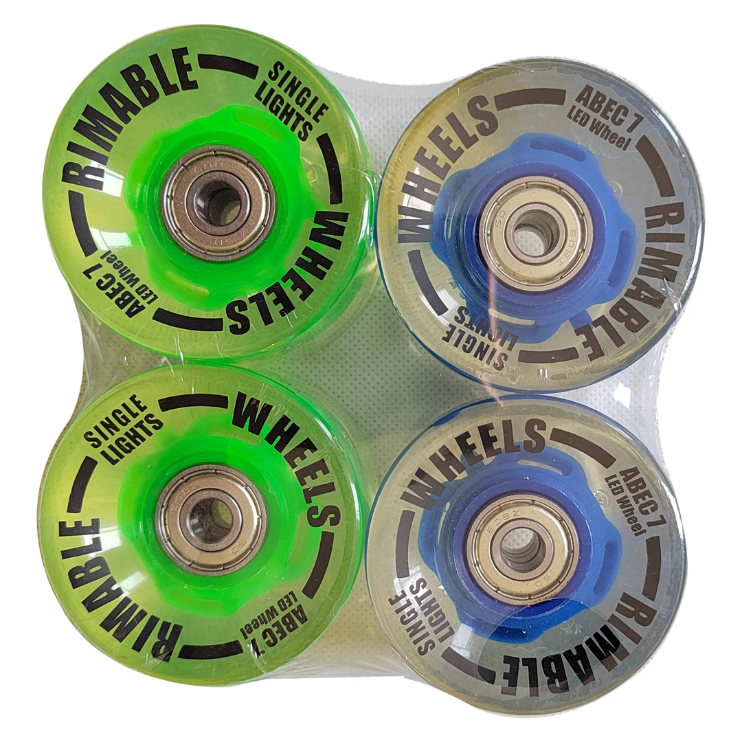 陆冲小鱼板65MM闪光轮小学生闪光轮速度又无限接近