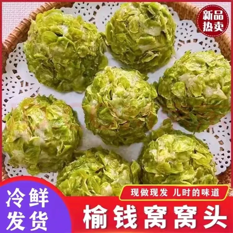 2024头茬新鲜榆钱窝窝*10个1000g抢先吃现摘纯手工现做现发营养
