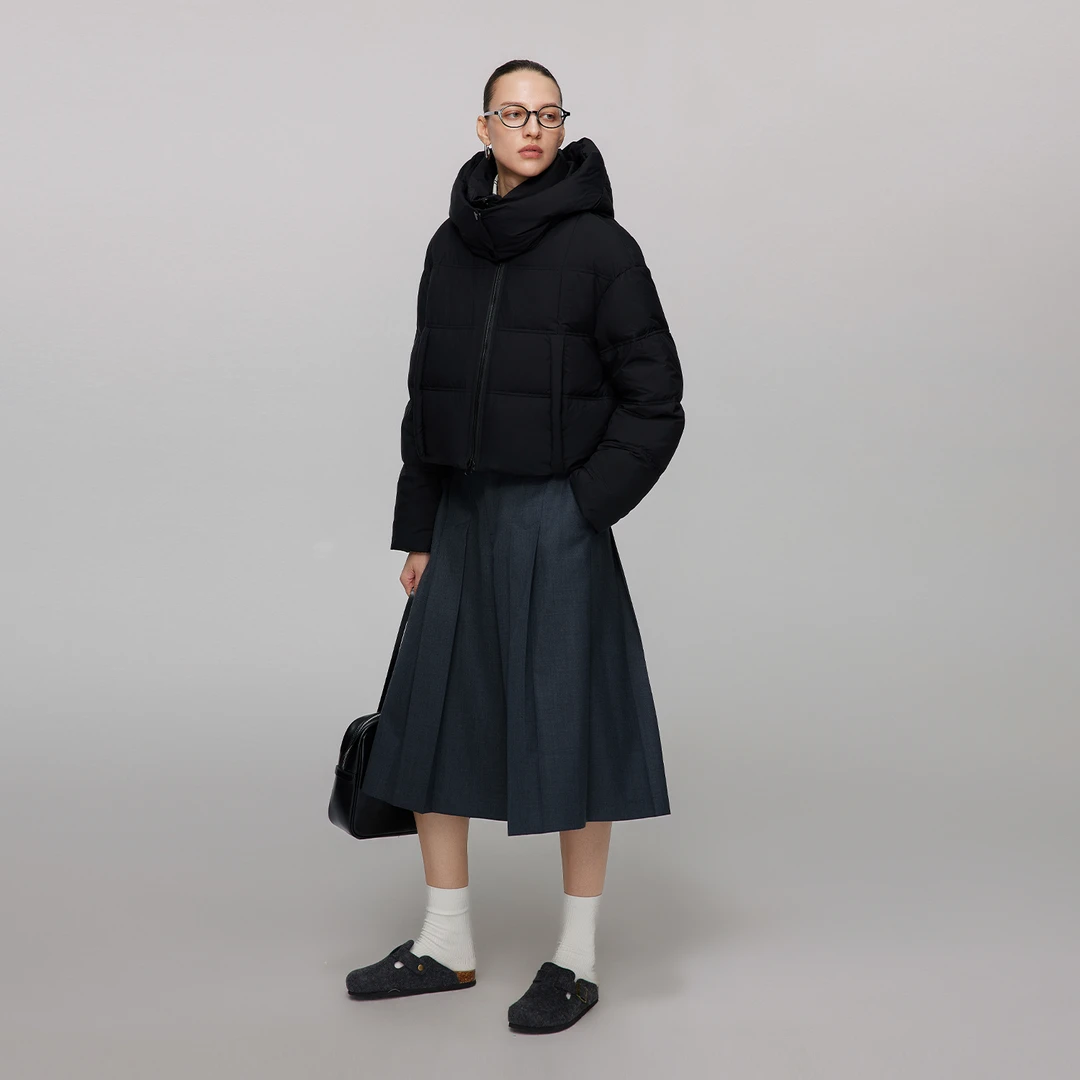 【懒猫nono】纤念新款百褶阔腿时尚休闲裤显瘦七分裤4334