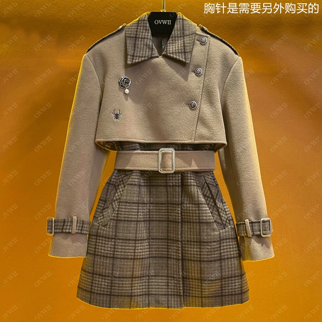 盼起美22【OVWII】经典时尚气质短外套（XH758）女装